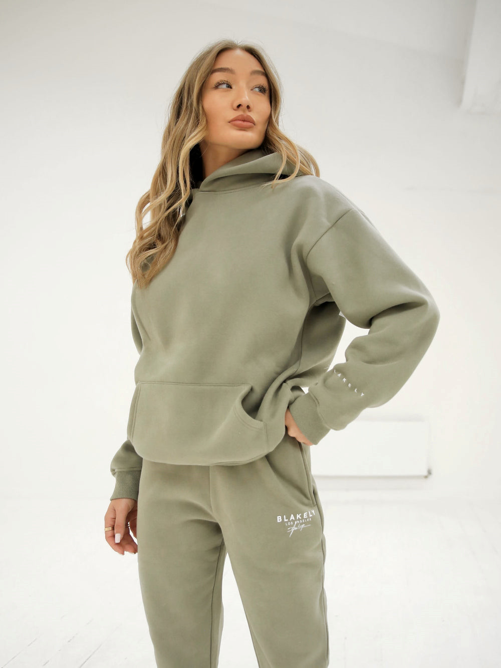 Blakely LAX Women's Oversized Hoodie Olivgrün | JSEFZLO-70