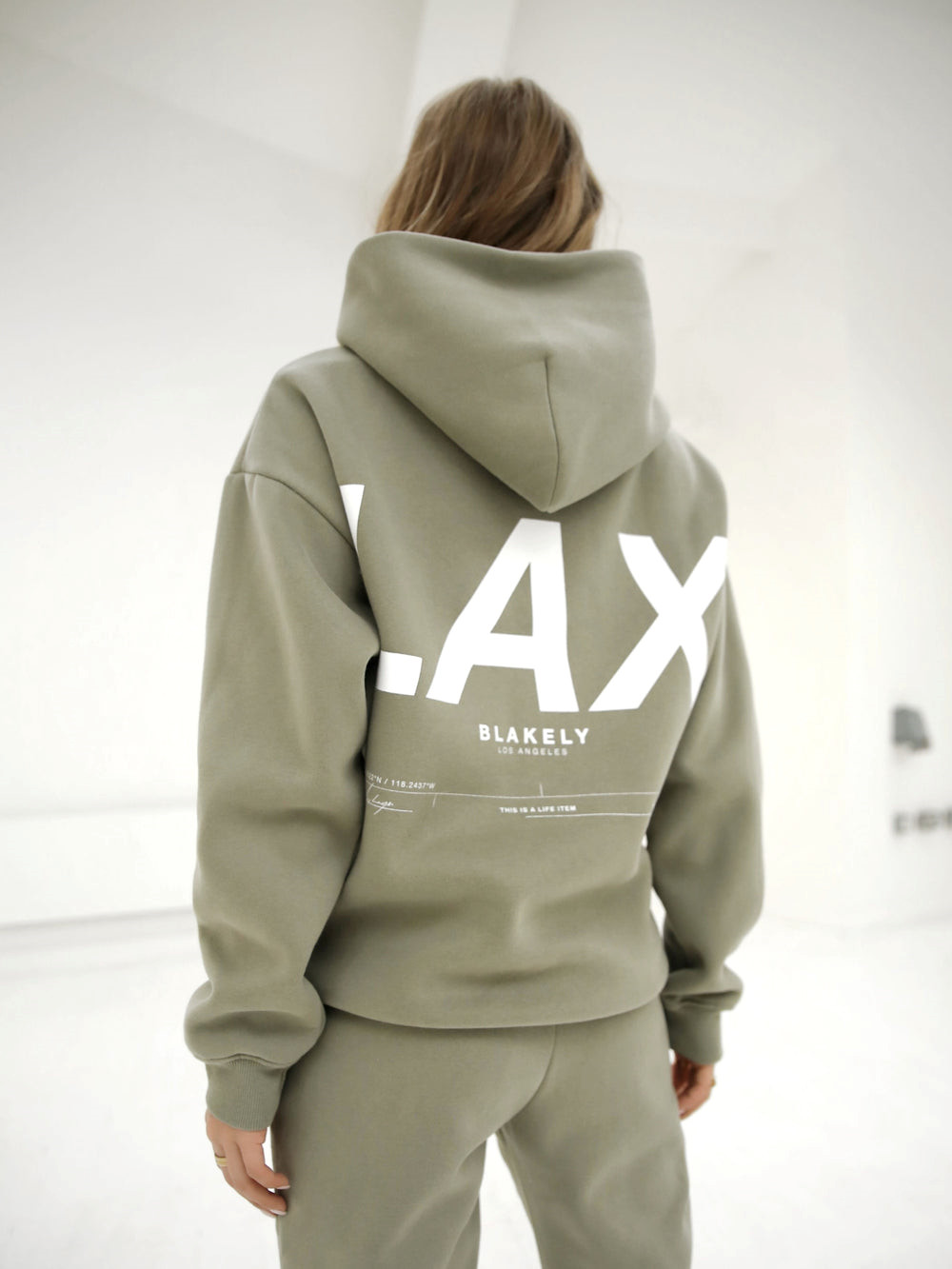 Blakely LAX Women's Oversized Hoodie Olivgrün | JSEFZLO-70