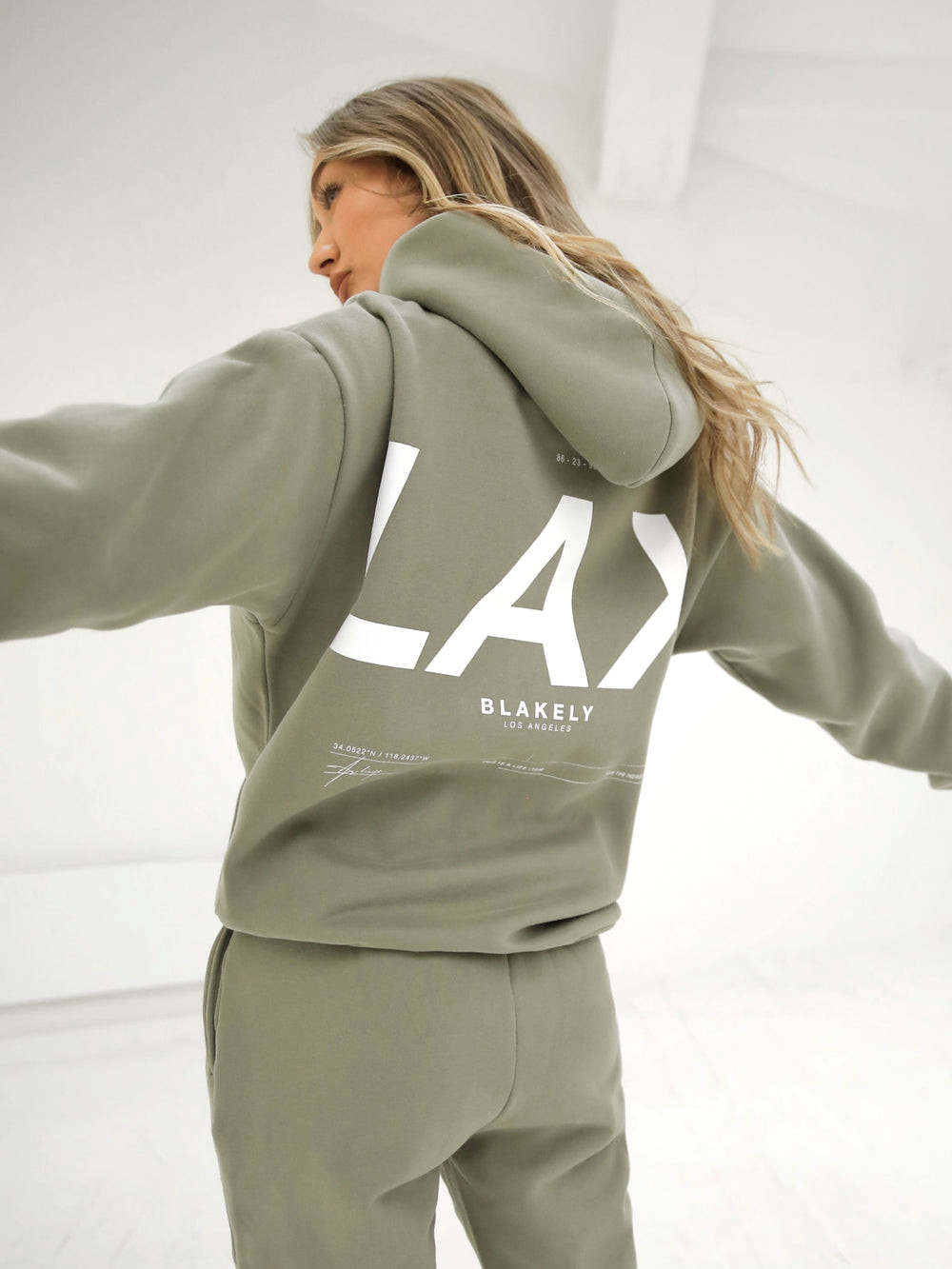 Blakely LAX Women\'s Oversized Hoodie Olivgrün | JSEFZLO-70