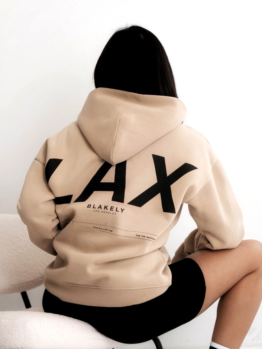 Blakely LAX Women\'s Oversized Hoodie Tan | YDJLPUR-63