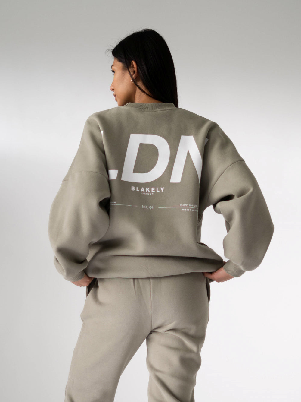 Blakely LDN Womens Oversized Jumper Olivgrün | RPQFWEN-36