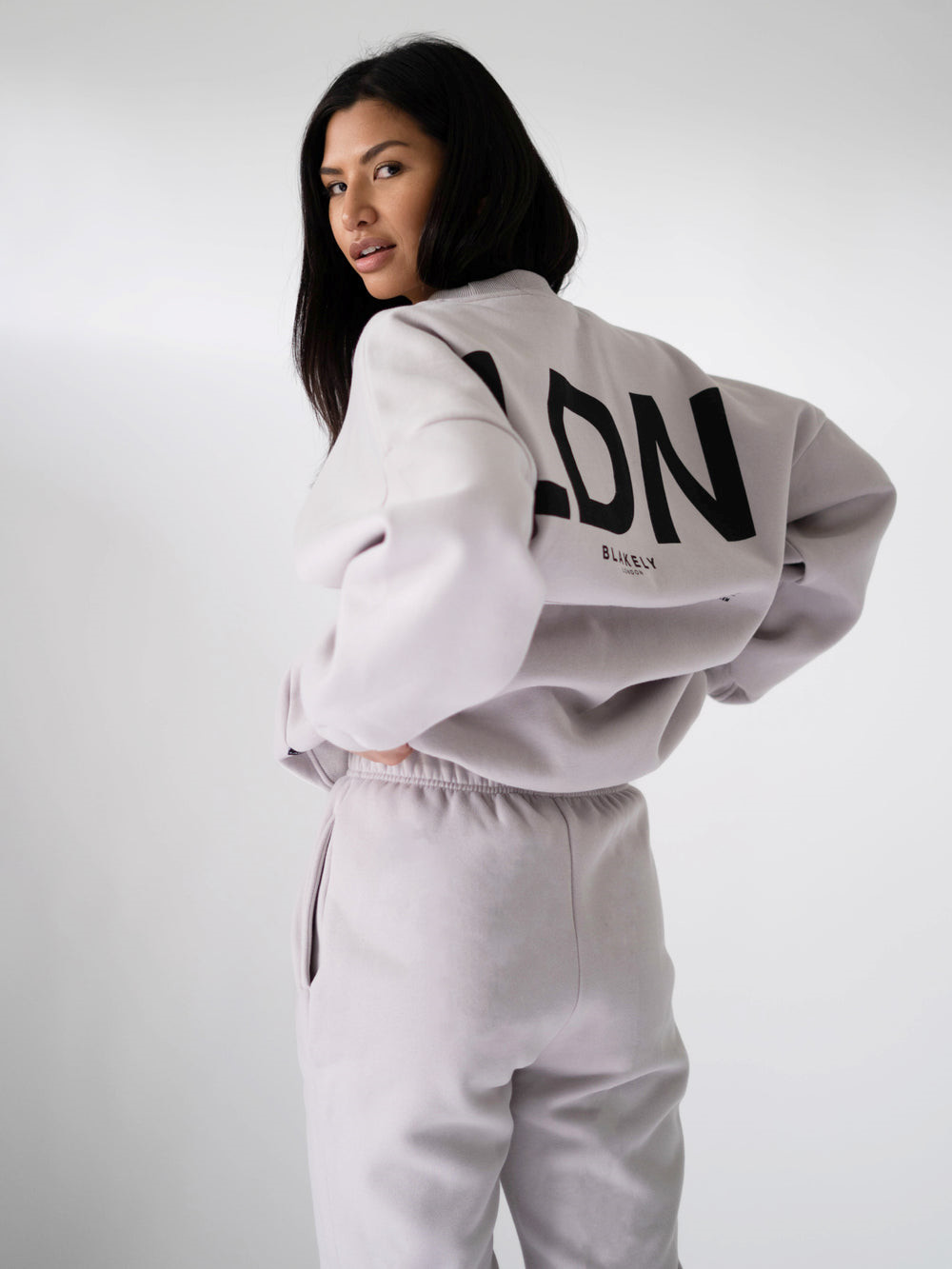 Blakely LDN Womens Oversized Jumper Stone | DCTKVAF-02