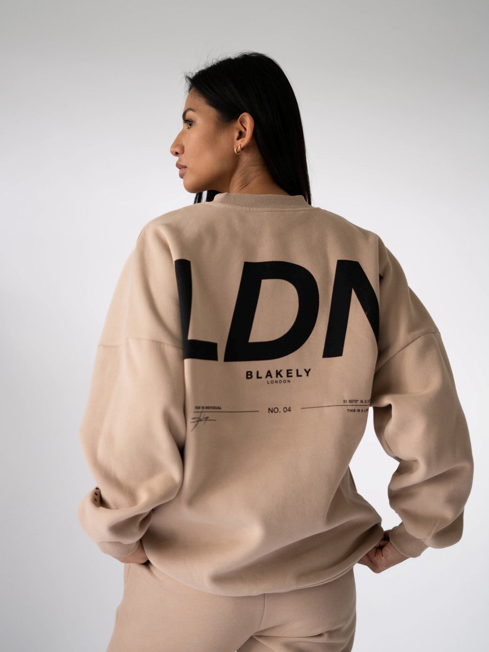Blakely LDN Womens Oversized Jumper Tan | SCZRNQL-98
