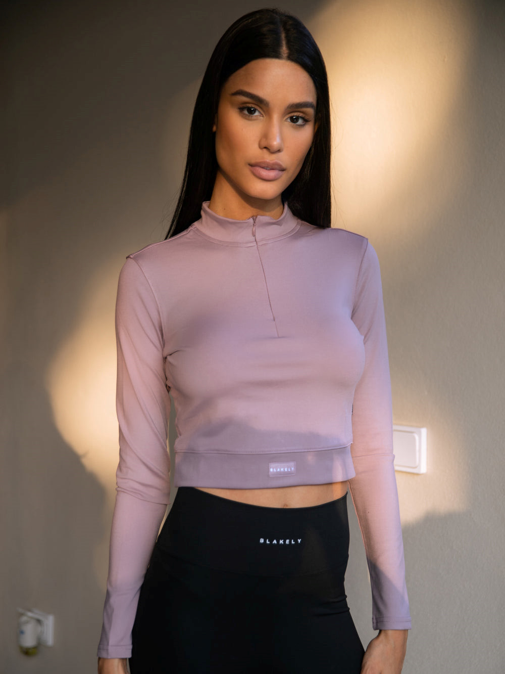 Blakely Layla 1/4 Zip Top Rosa | SWGXOZT-16