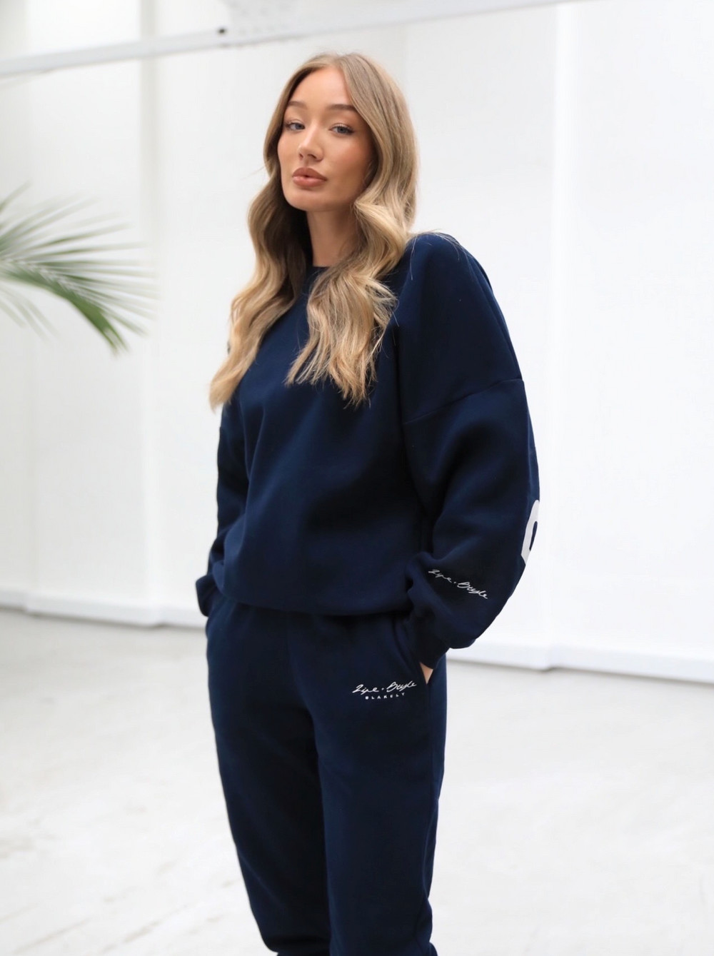 Blakely Life & Style Isabel Oversized Jumper Navy Blau | OSDHQCN-91