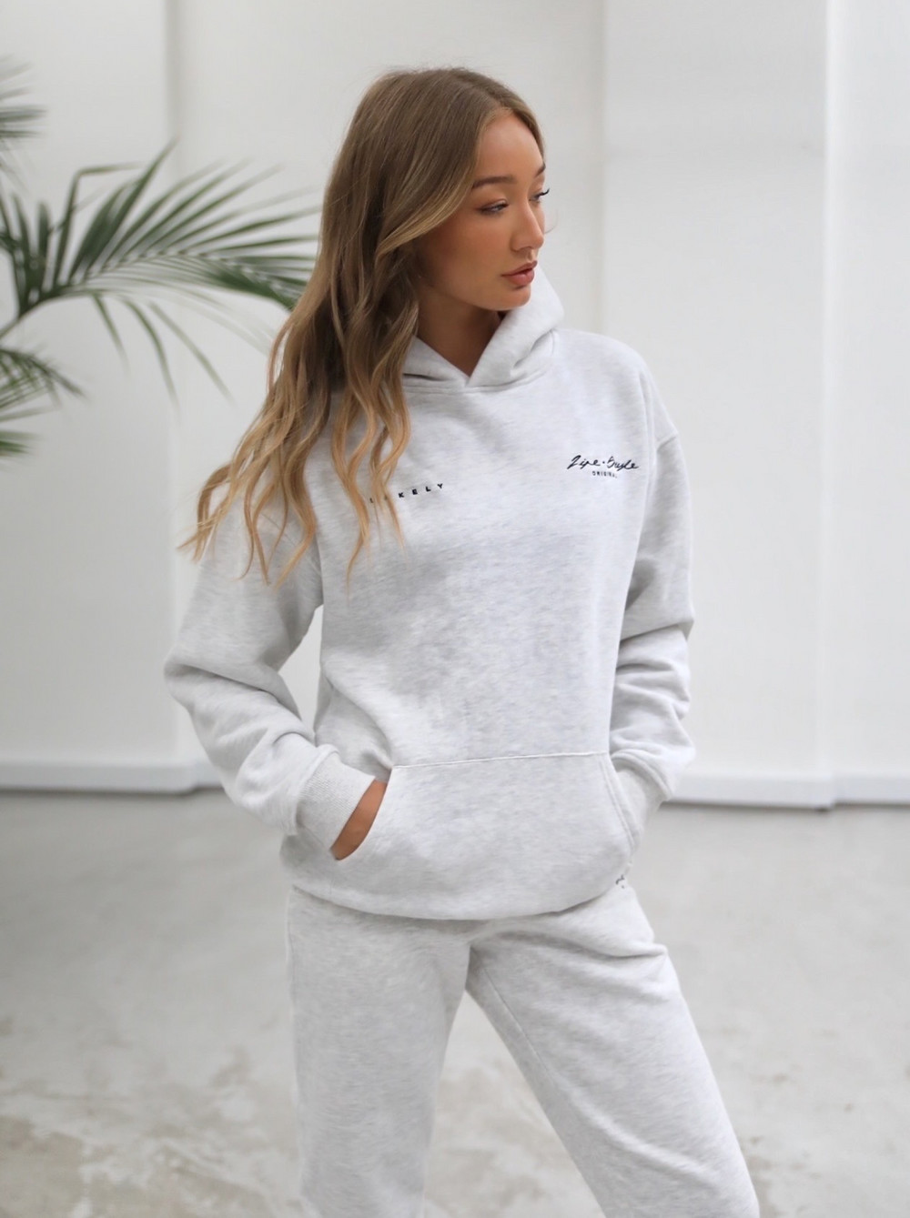 Blakely Life & Style Oversized Hoodie Weiß | ZQUYSLH-25