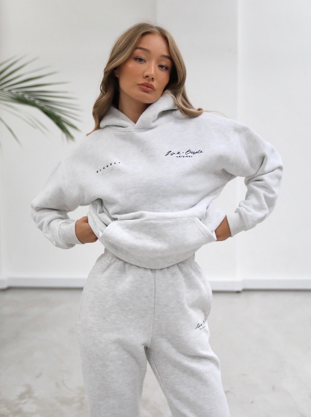 Blakely Life & Style Oversized Hoodie Weiß | ZQUYSLH-25