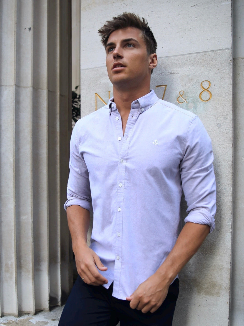 Blakely Lisbon Shirt Stone | LCIJUHS-60