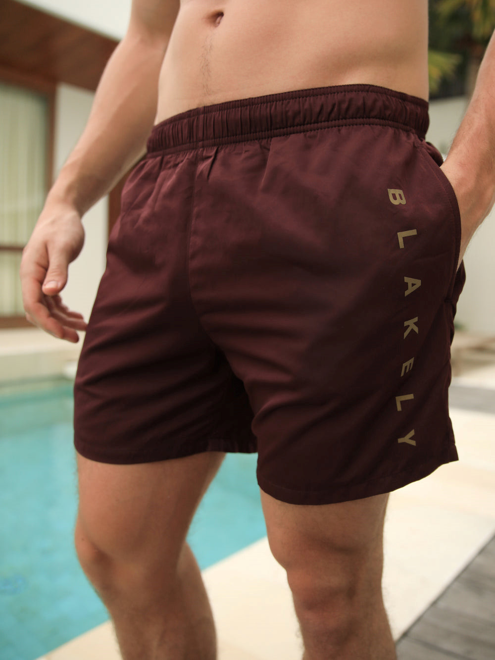 Blakely Lugano Swim Shorts Bordeaux | QGZYSBX-31