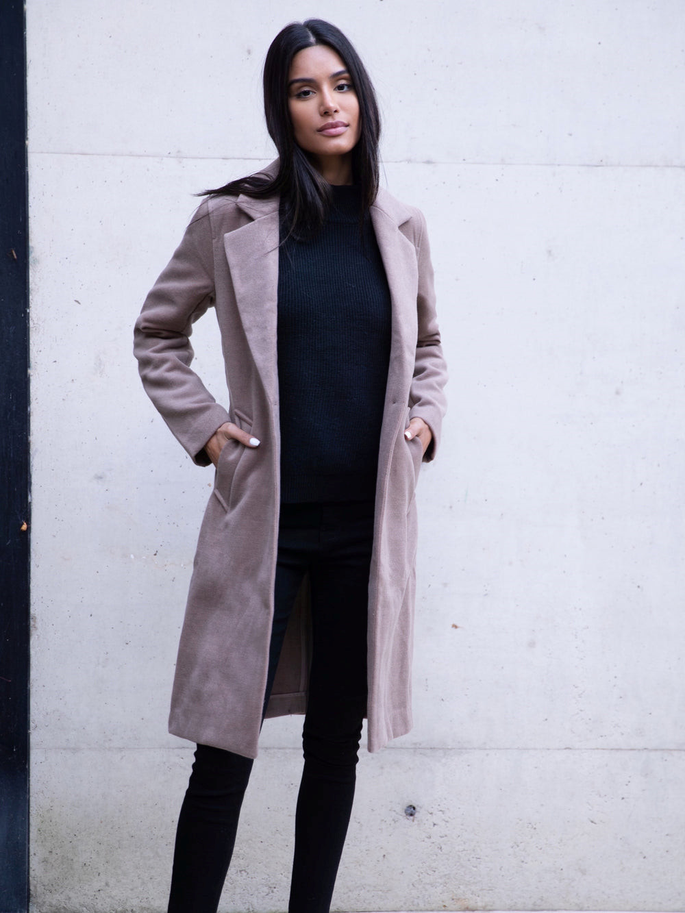 Blakely Mabel Tailored Longline Coat Kaffee | XCRSAGN-71