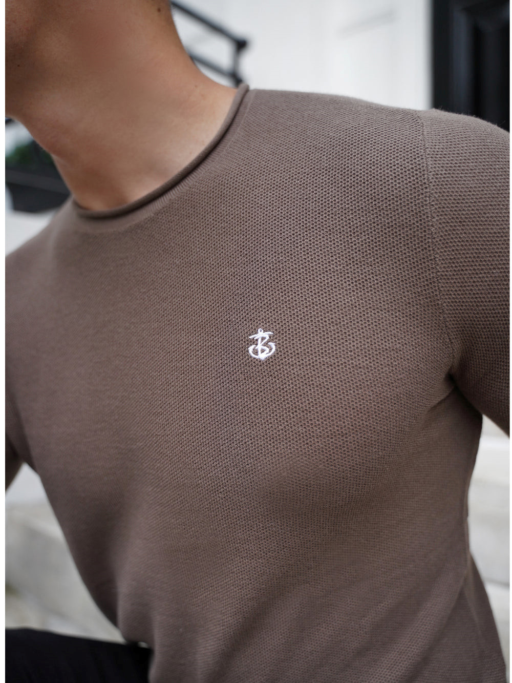 Blakely Mason Knit Jumper Braun | IZFADXV-20