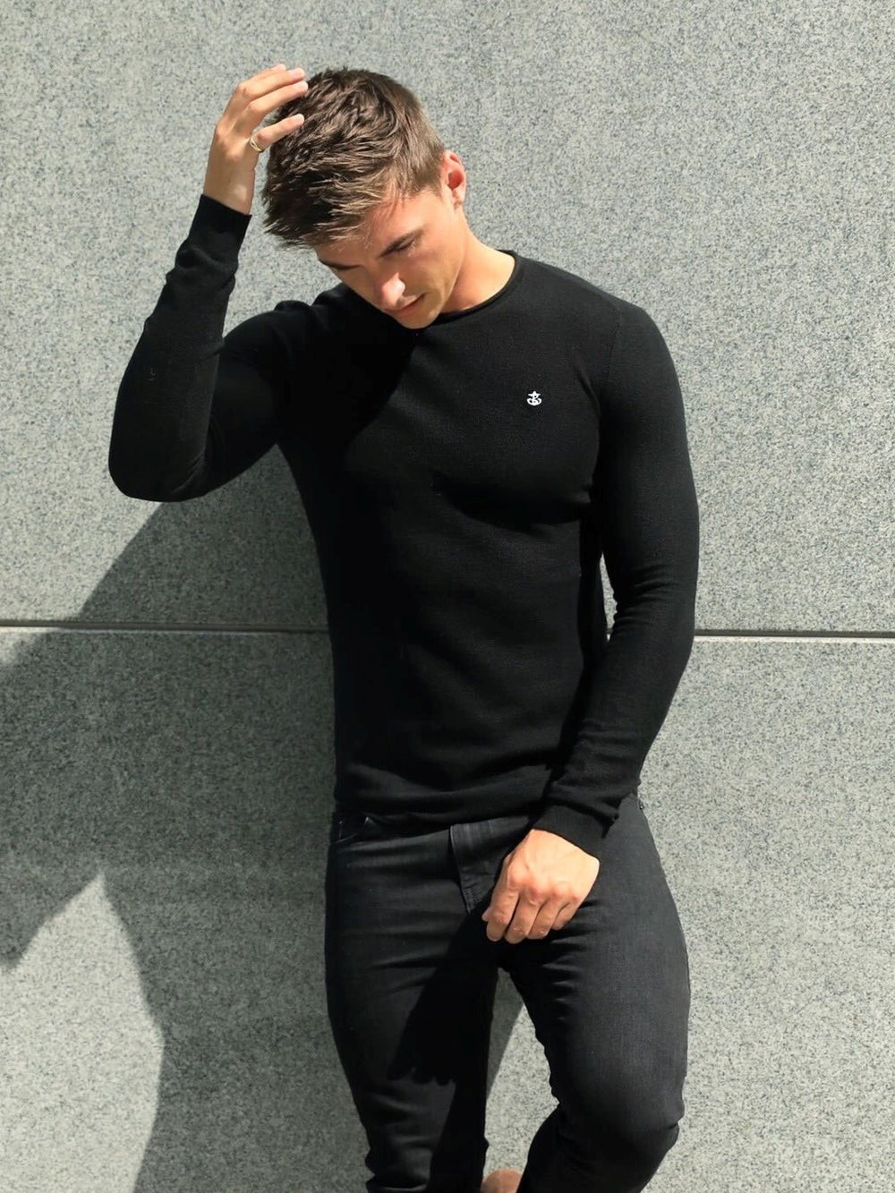Blakely Mason Knit Jumper Schwarz | QEKYVIR-68