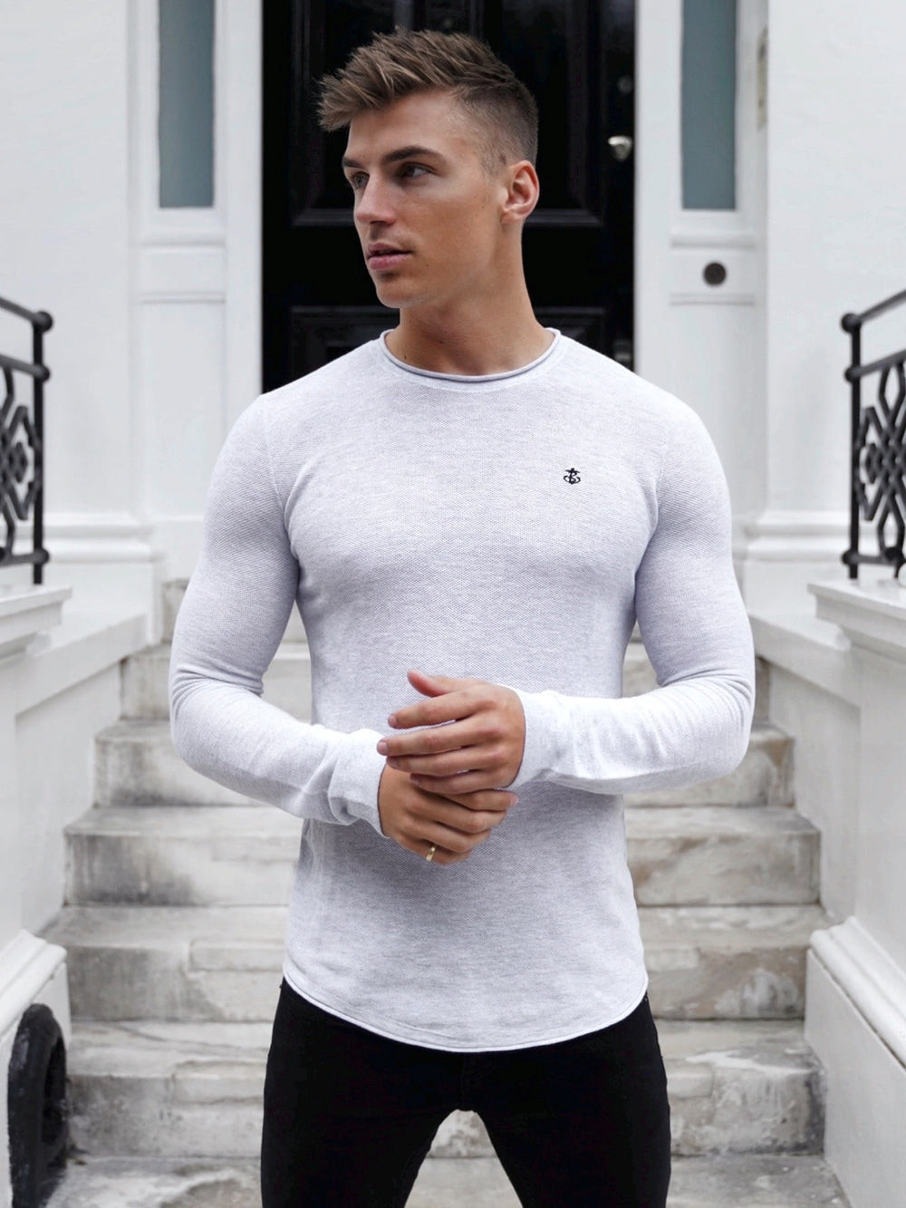 Blakely Mason Knit Jumper Weiß | XVUBGEY-24