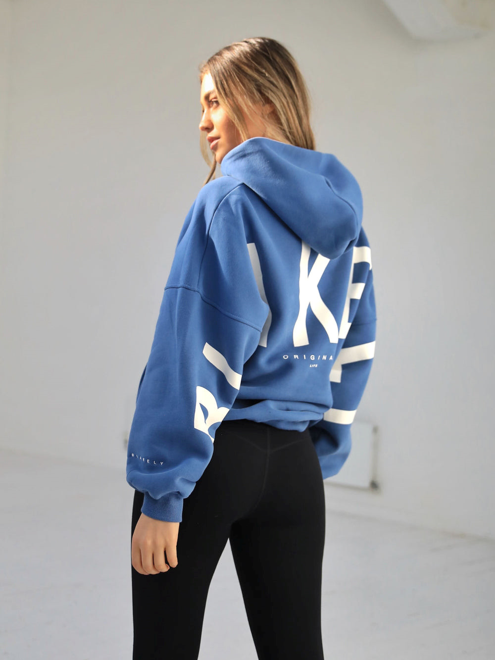 Blakely Members Isabel Oversized Hoodie Blau | GJOULPF-26