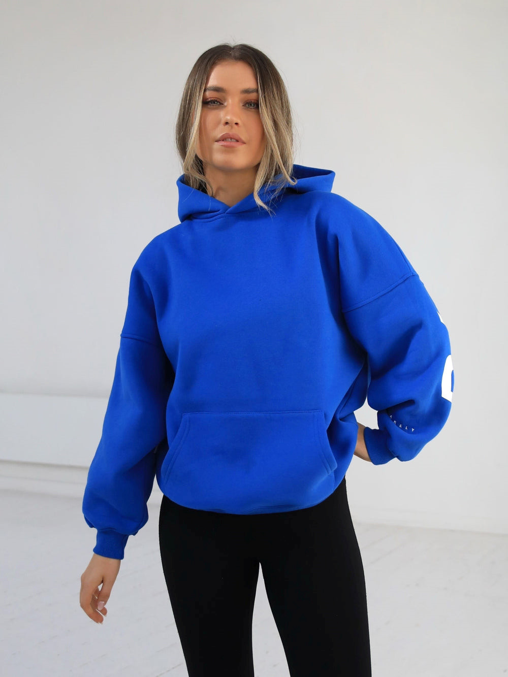 Blakely Members Isabel Oversized Hoodie Blau | VTQZERF-43