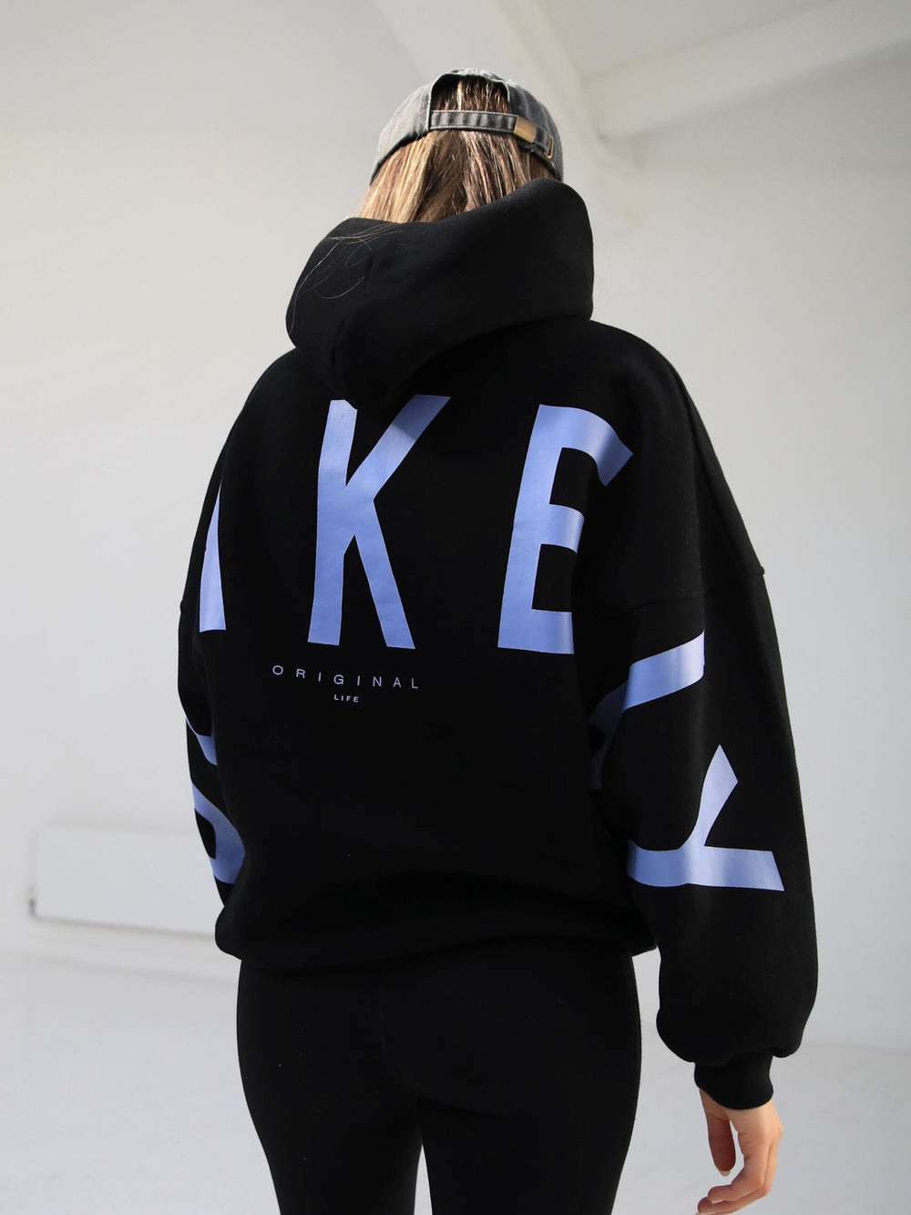 Blakely Members Isabel Oversized Hoodie Schwarz Blau | CGOHJXR-59