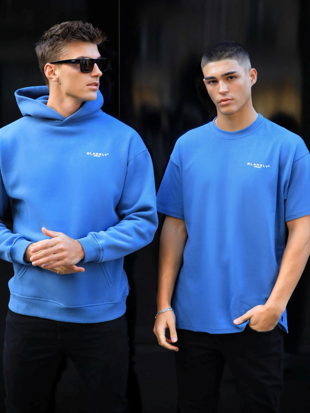 Blakely Members Relaxed Hoodie Blau | UFWYPTV-93