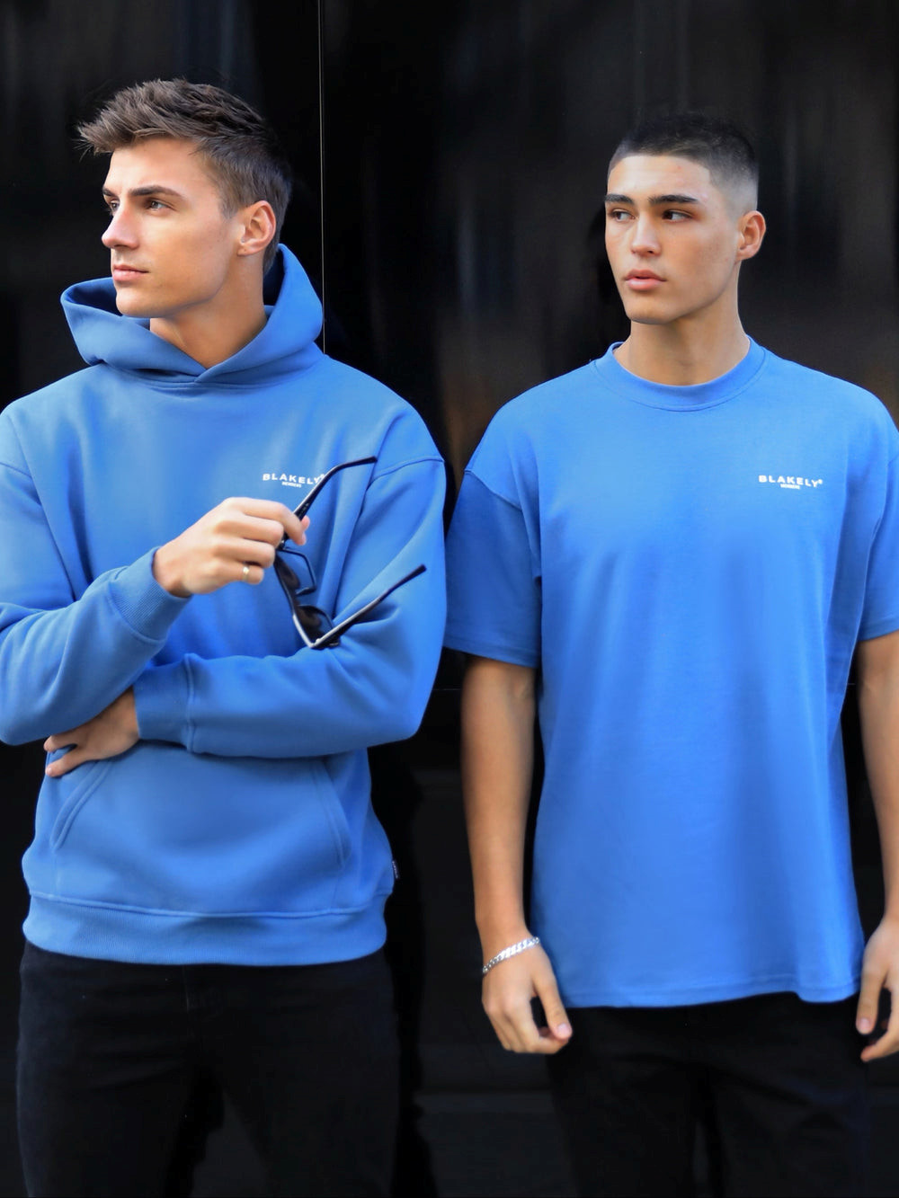 Blakely Members Relaxed Hoodie Blau | UFWYPTV-93