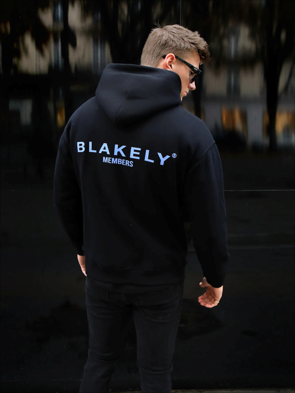 Blakely Members Relaxed Hoodie Schwarz Blau | HOKUALN-67