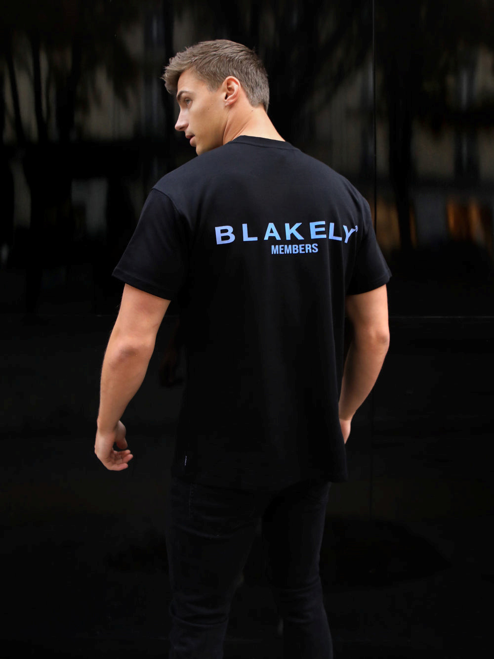 Blakely Members Relaxed T-Shirt Schwarz Blau | IXTYBPH-08