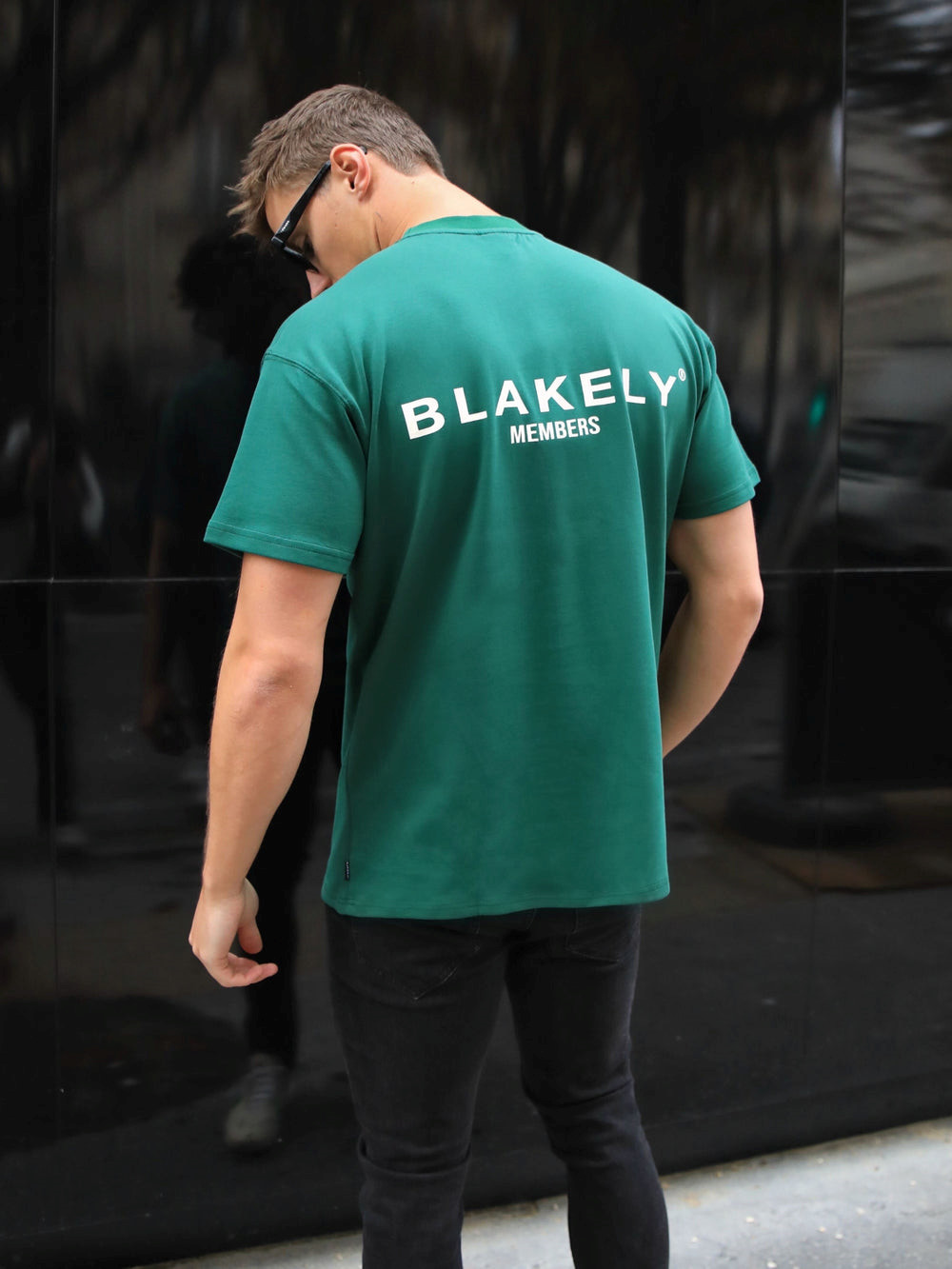 Blakely Members Relaxed T-Shirt Tiefesgrün | UFPRQHM-28