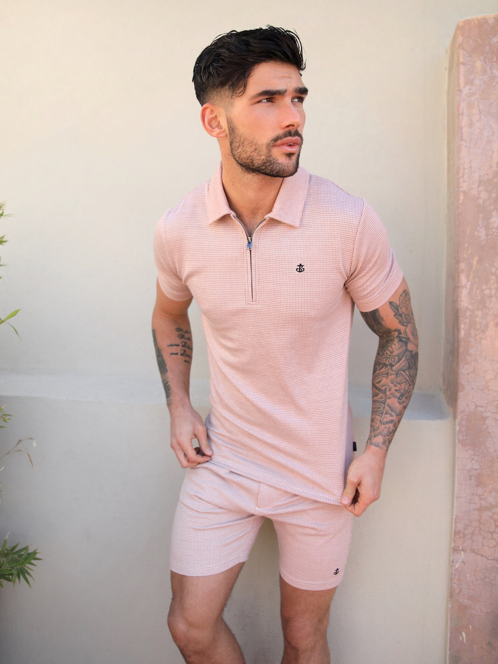 Blakely Midar Check Shorts Rosa | HLZEBDW-45