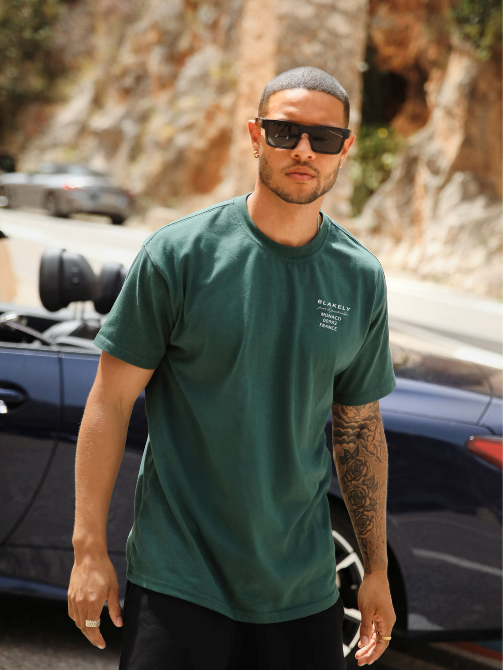 Blakely Monaco Relaxed T-Shirt Dunkelgrün | OKSTYFC-83