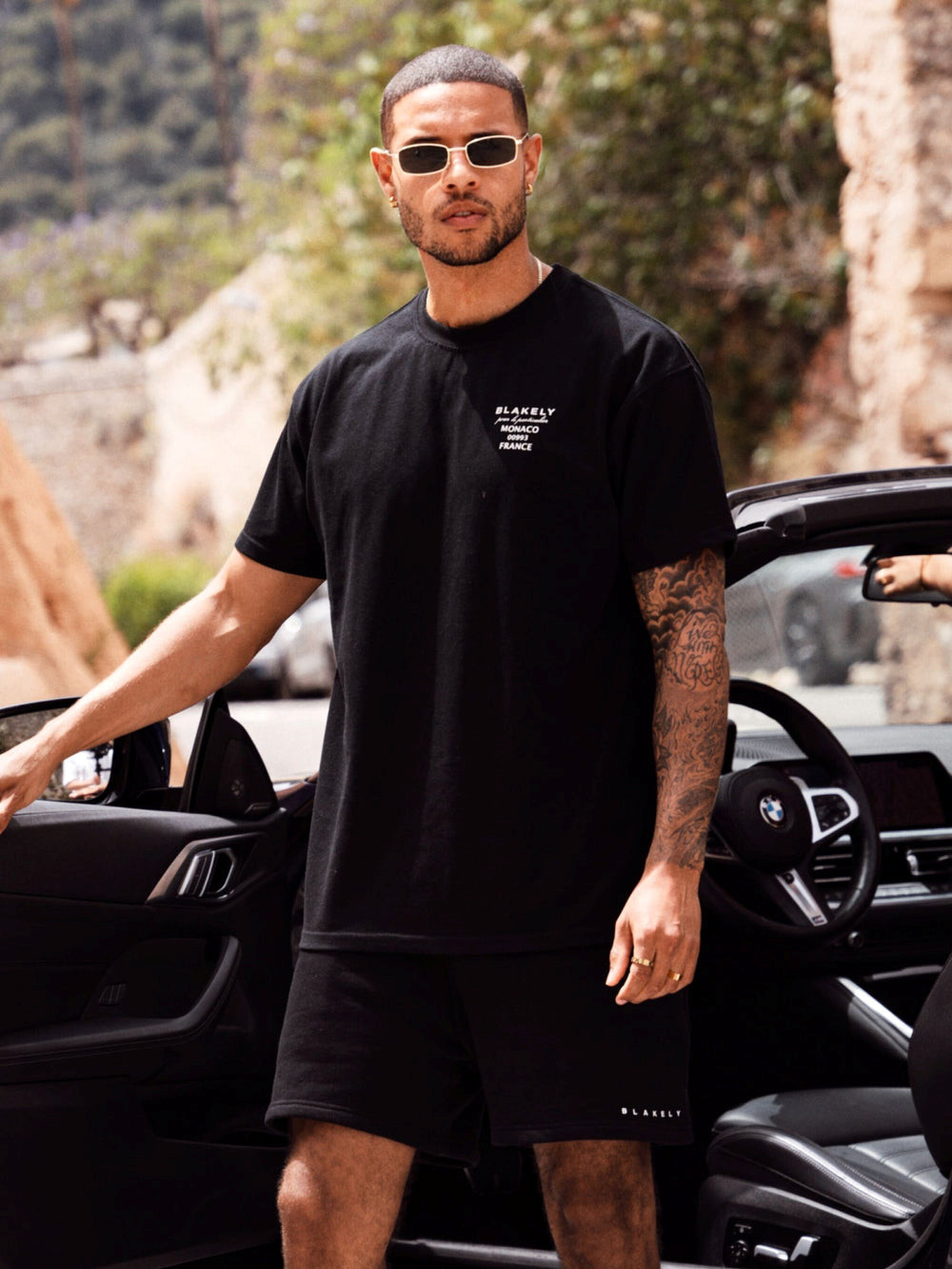 Blakely Monaco Relaxed T-Shirt Schwarz | HTEZULG-69