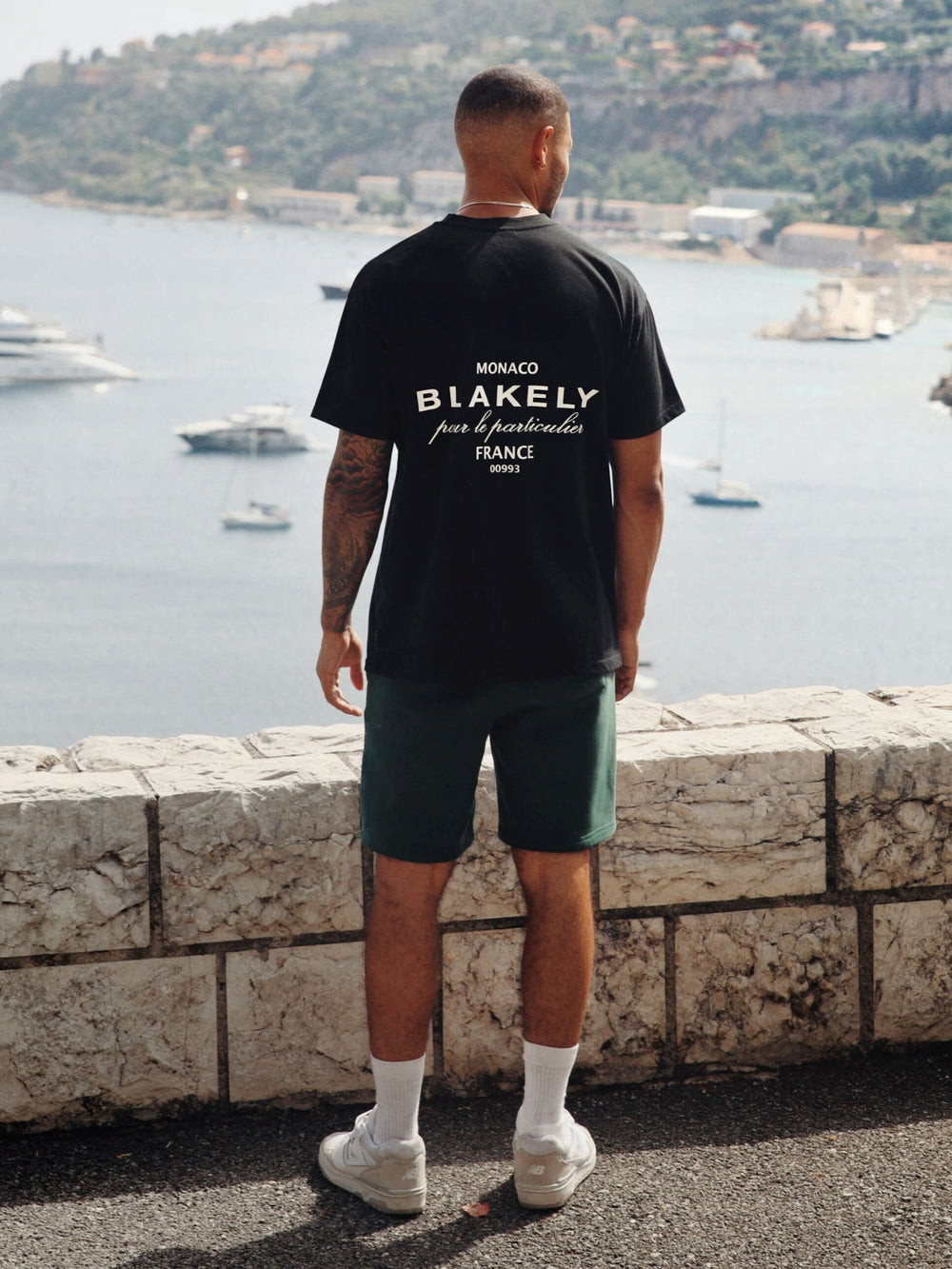 Blakely Monaco Relaxed T-Shirt Schwarz | HTEZULG-69