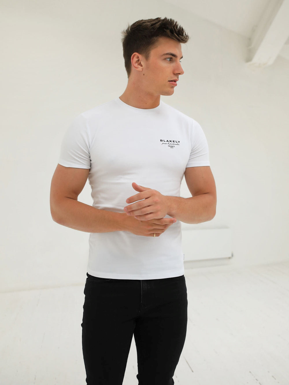 Blakely Monaco T-Shirt White/Black | DNXOTCH-34