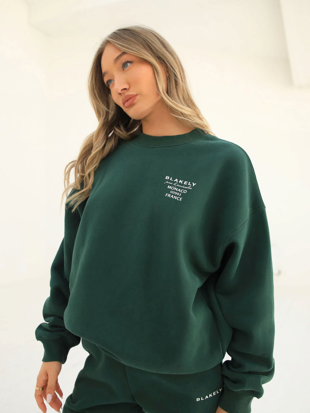 Blakely Monaco Women's Jumper Dunkelgrün | RSLZVPY-75