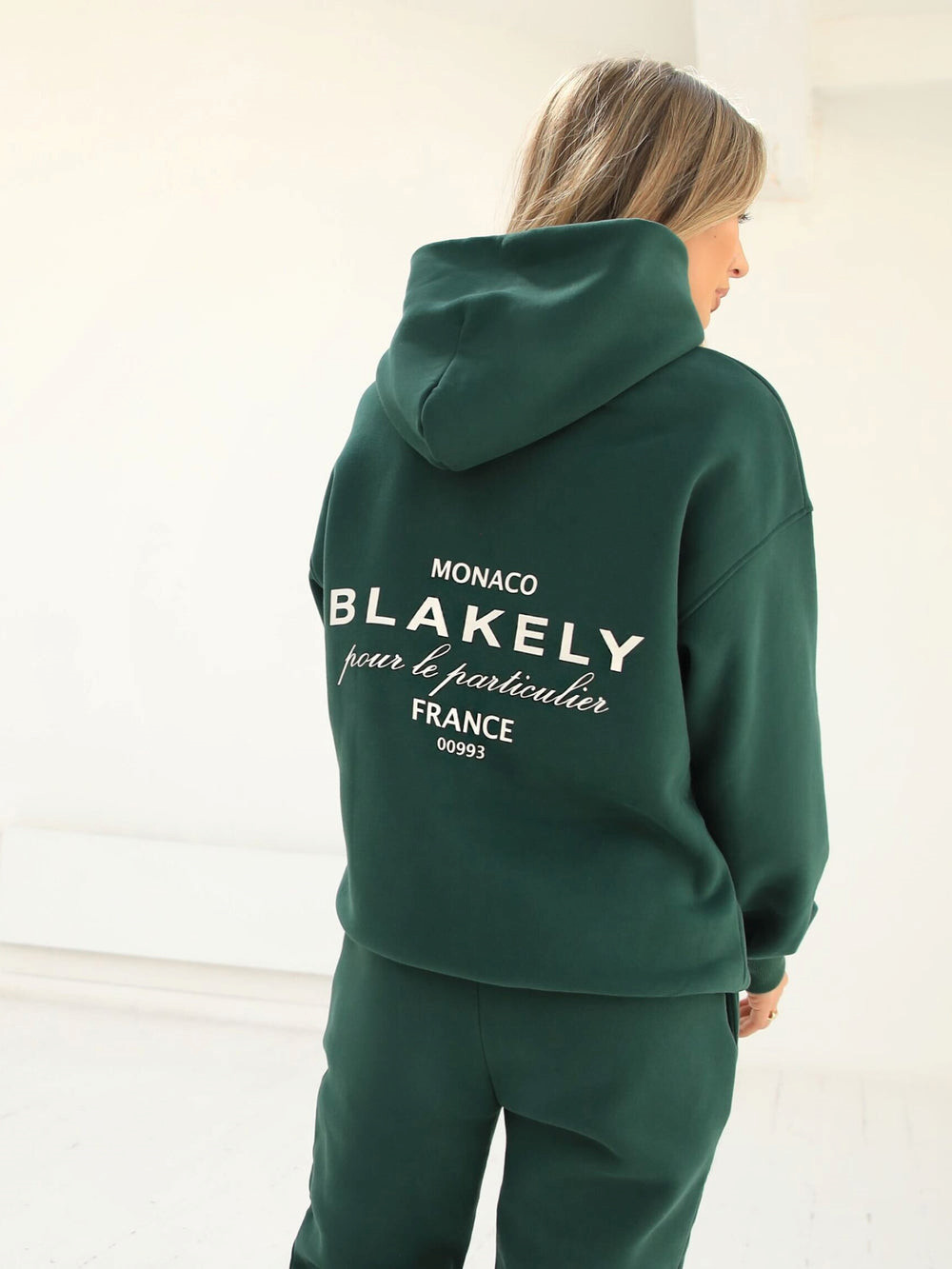 Blakely Monaco Women's Relaxed Hoodie Dunkelgrün | GMHXYFE-82