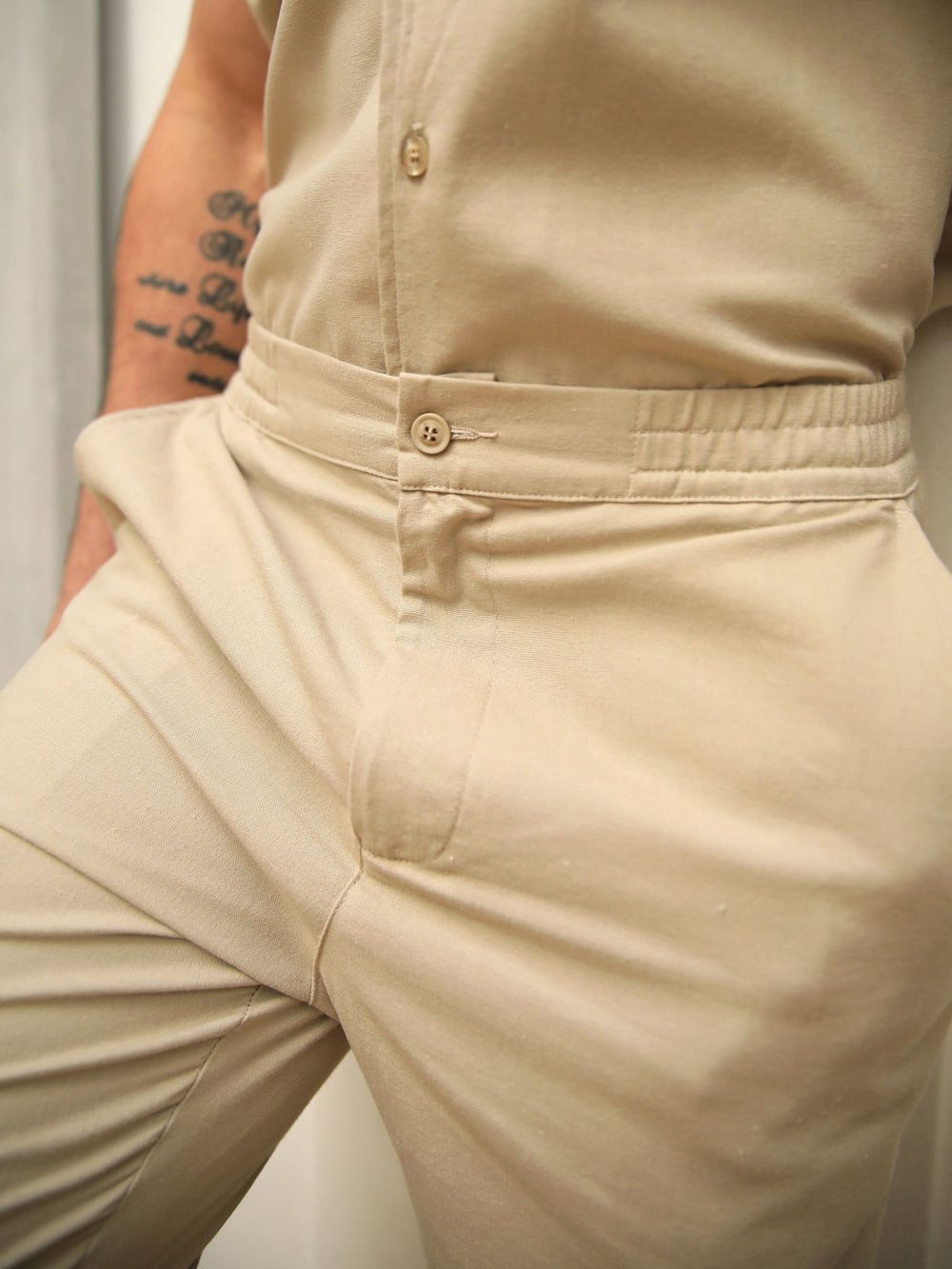 Blakely Nador Linen-Blend Trousers Tan | SQZPAKX-27