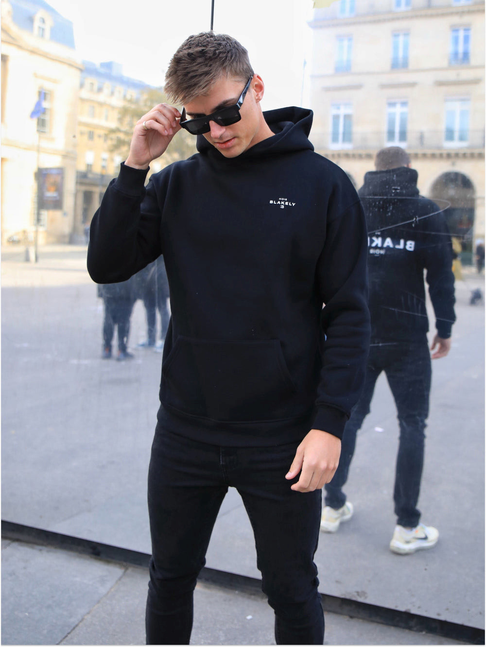 Blakely Noir II Relaxed Hoodie Schwarz | NOHLQZT-85