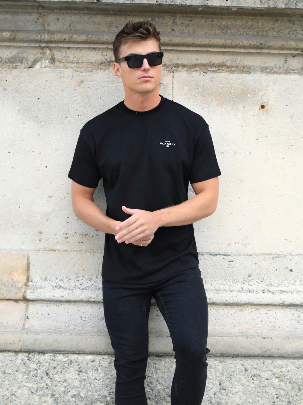Blakely Noir II Relaxed T-Shirt Schwarz | VADMJSE-54