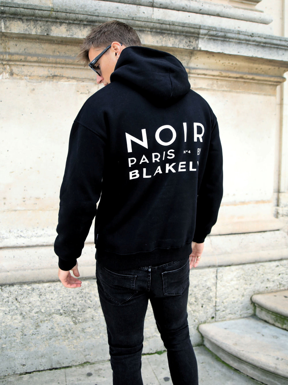 Blakely Noir Relaxed Hoodie Schwarz | IBJDAGZ-07