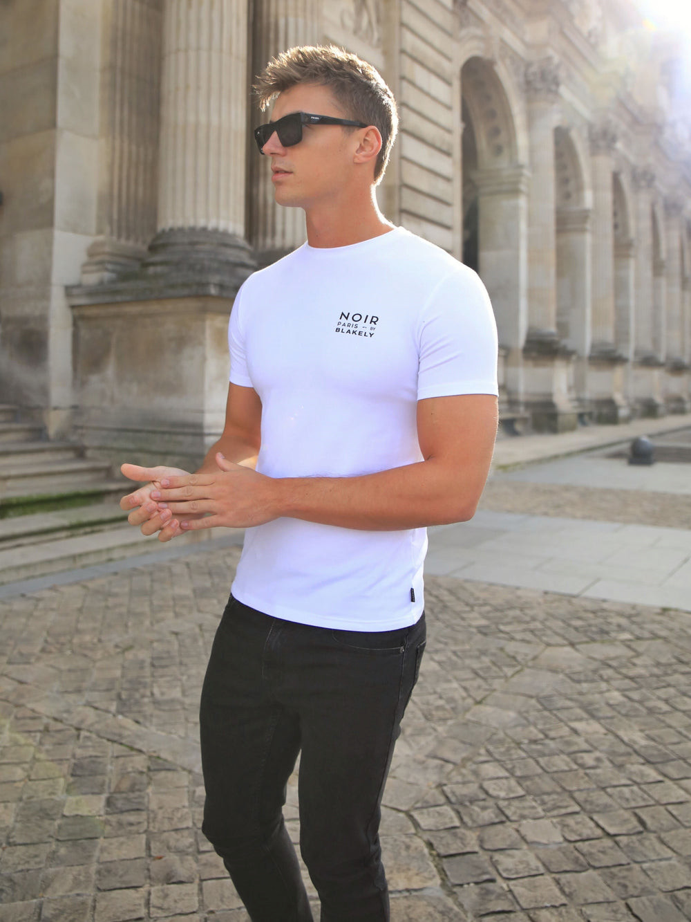 Blakely Noir Slim T-Shirt Weiß | NVYXICM-07