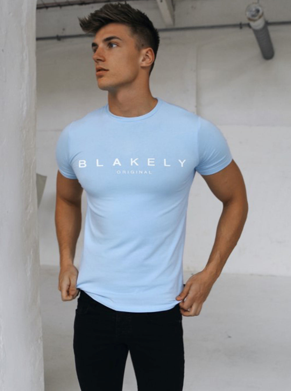 Blakely Ocean T-Shirt Hellblau | TMVHBNF-10