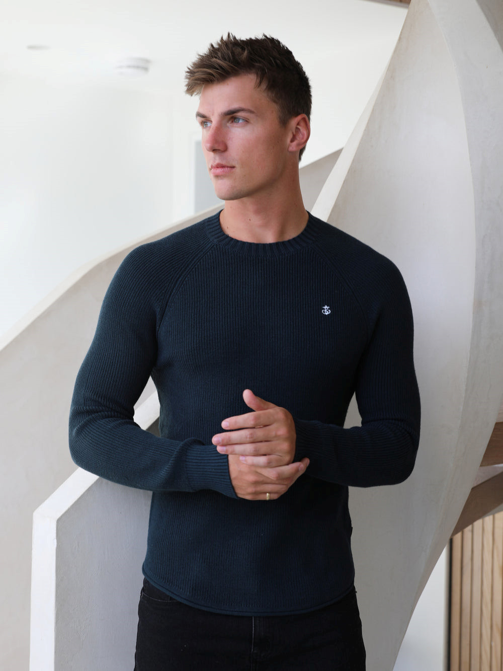 Blakely Olton Knit Jumper Dunkelgrün | EXHRKFQ-45