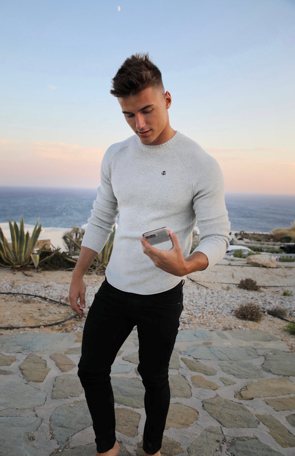 Blakely Olton Knit Jumper Weiß | YQXHDUN-41