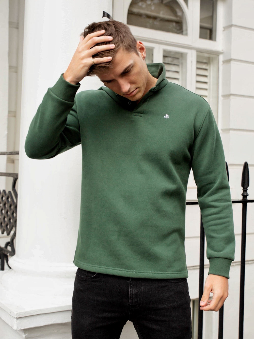 Blakely Otley Collared Jumper Grün | CNVGWIE-82