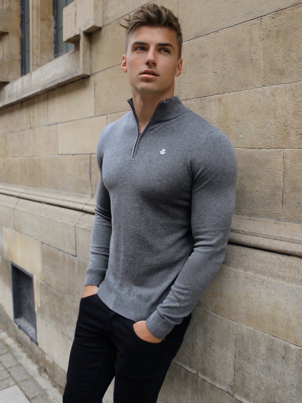 Blakely Oxbridge Jumper Charcoal | TYSXCHP-52