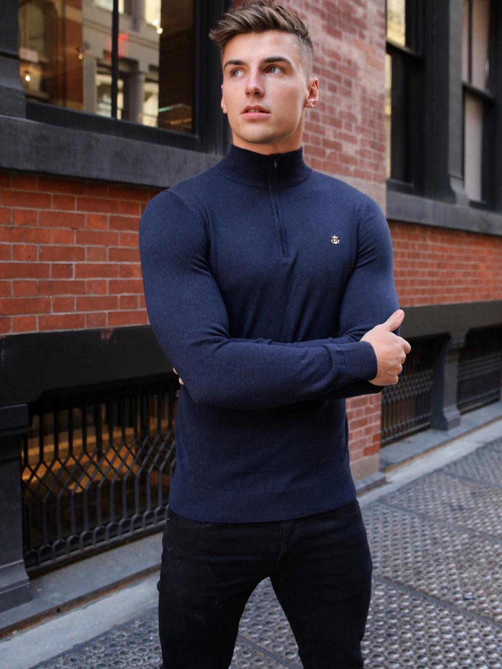 Blakely Oxbridge Jumper Navy | KAIVCOE-24