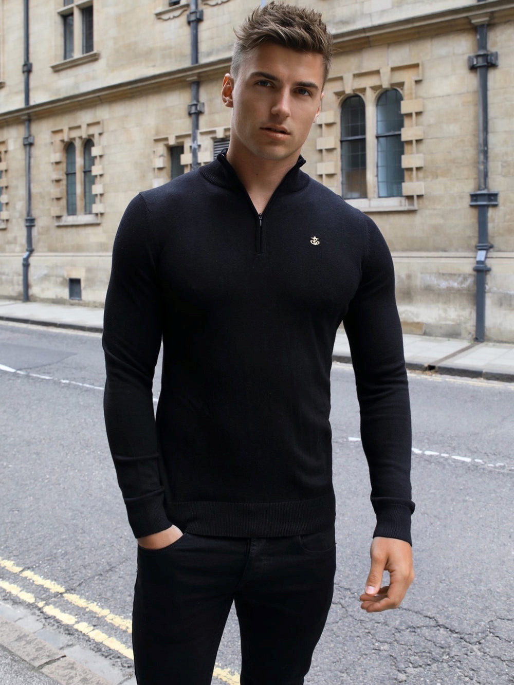 Blakely Oxbridge Jumper Schwarz | APSGYBO-14
