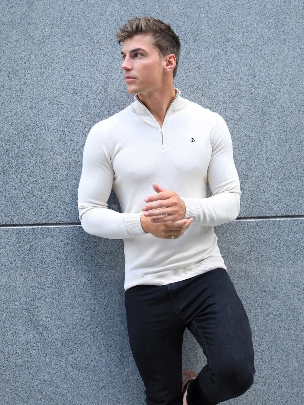 Blakely Oxbridge Jumper Weiß | AXLMYUZ-67