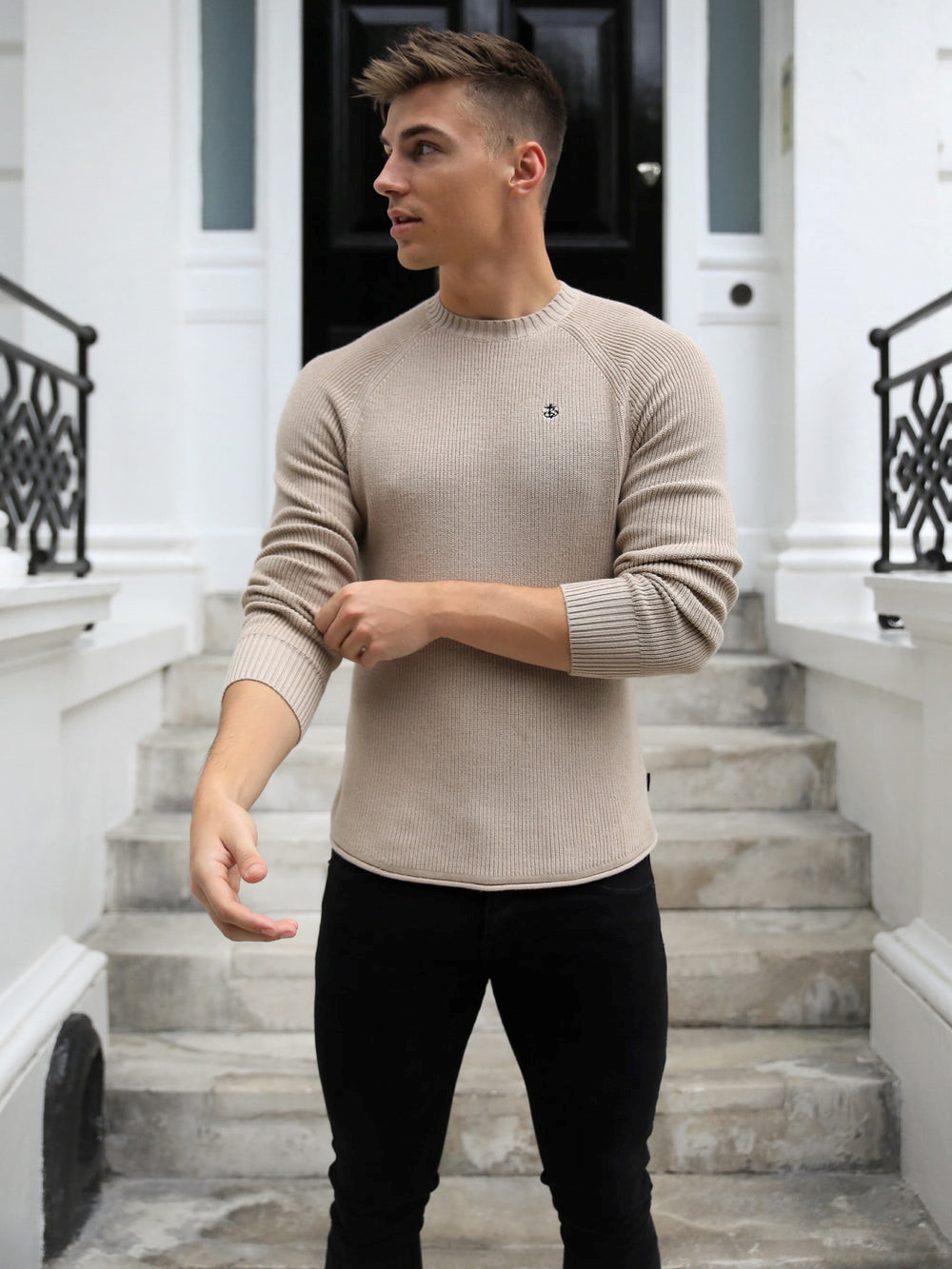 Blakely Oxley Knit Jumper Oat | FQMKCVH-29
