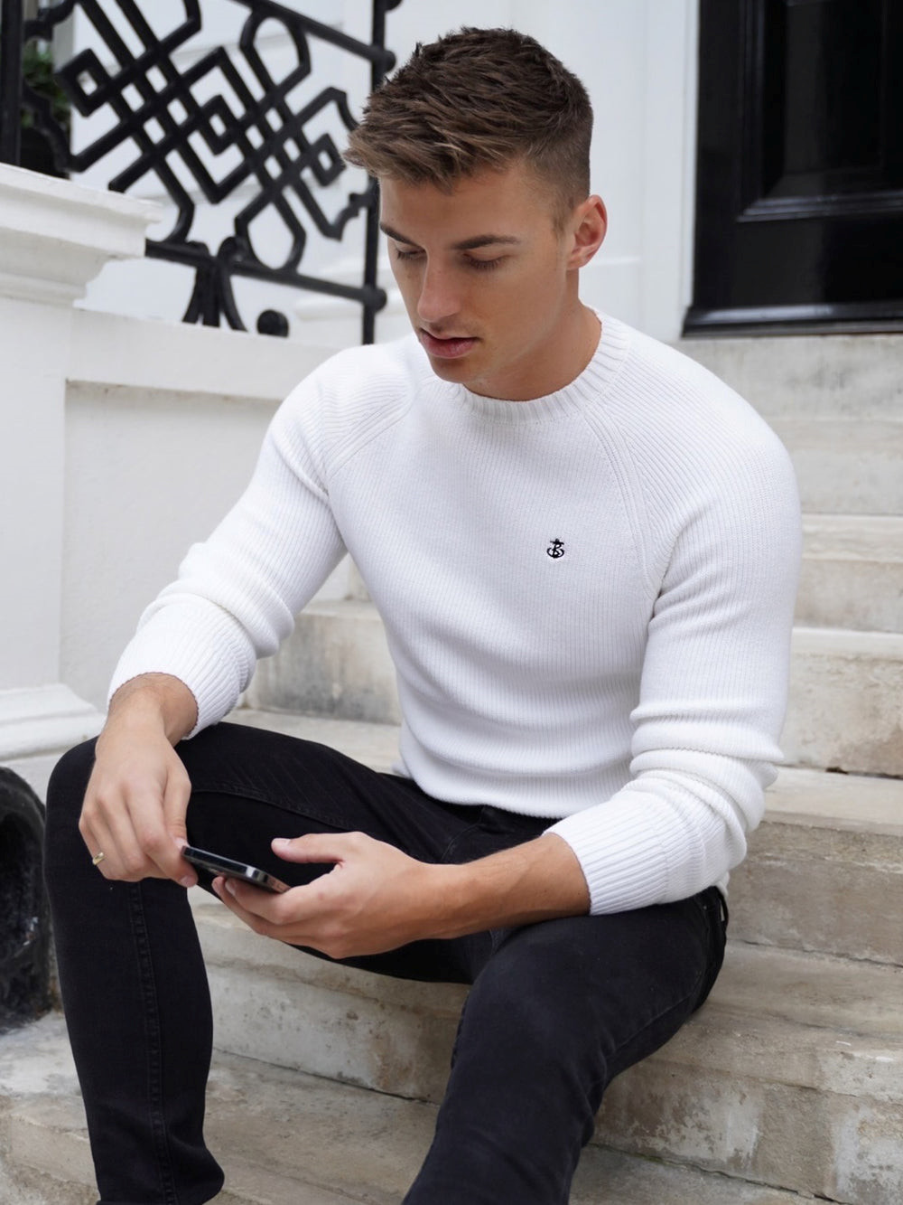 Blakely Oxley Knit Jumper Weiß | ZHFIJGK-85