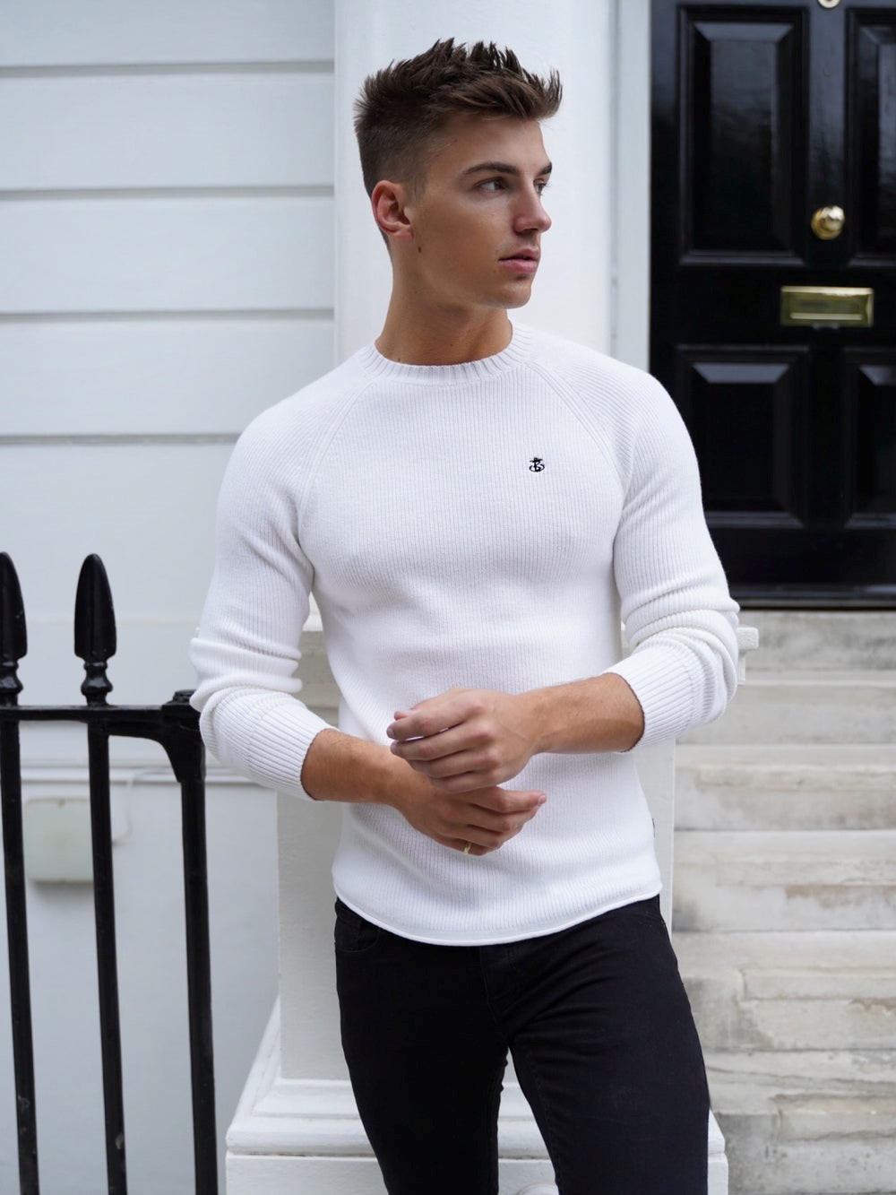 Blakely Oxley Knit Jumper Weiß | ZHFIJGK-85