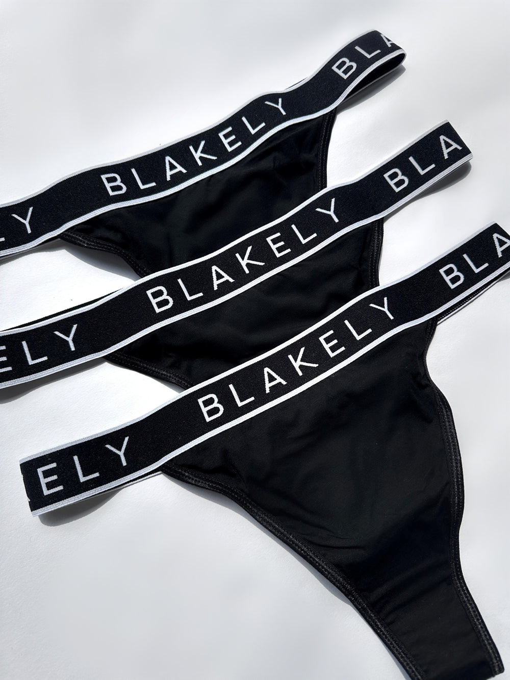 Blakely Phoebe Thong 3 Pack Schwarz | DMRPTXV-51