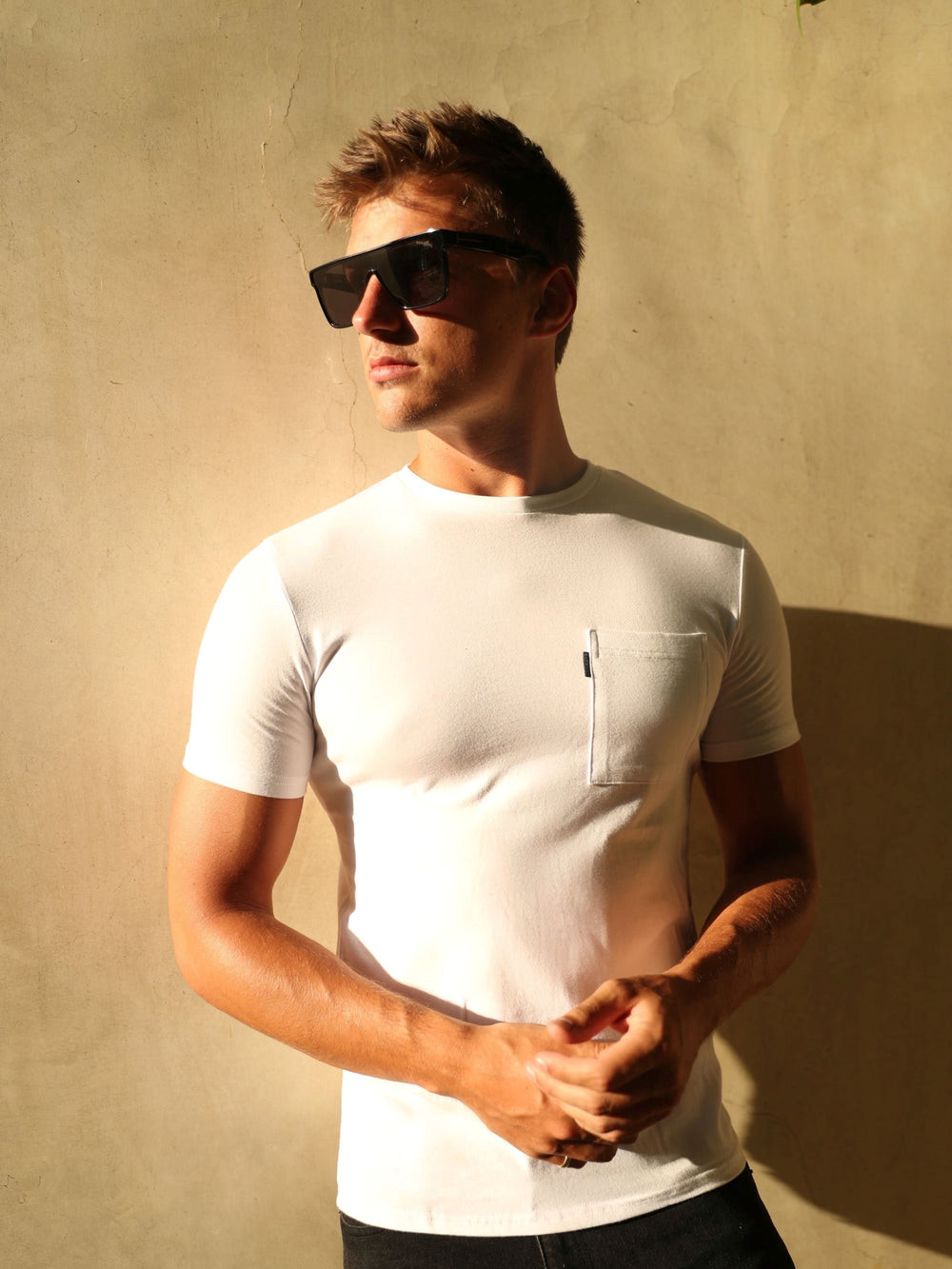 Blakely Pocket T-Shirt Weiß | WORMJCD-72